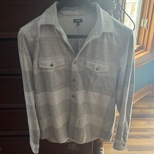 Express Light Gray Patterned Shirt